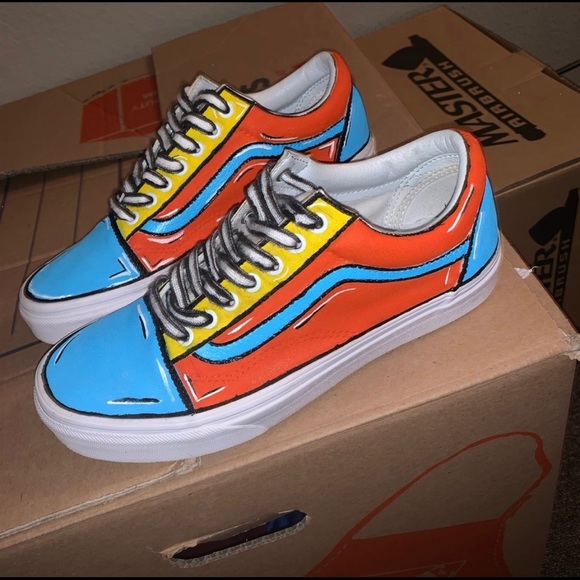 custom vans cartoon